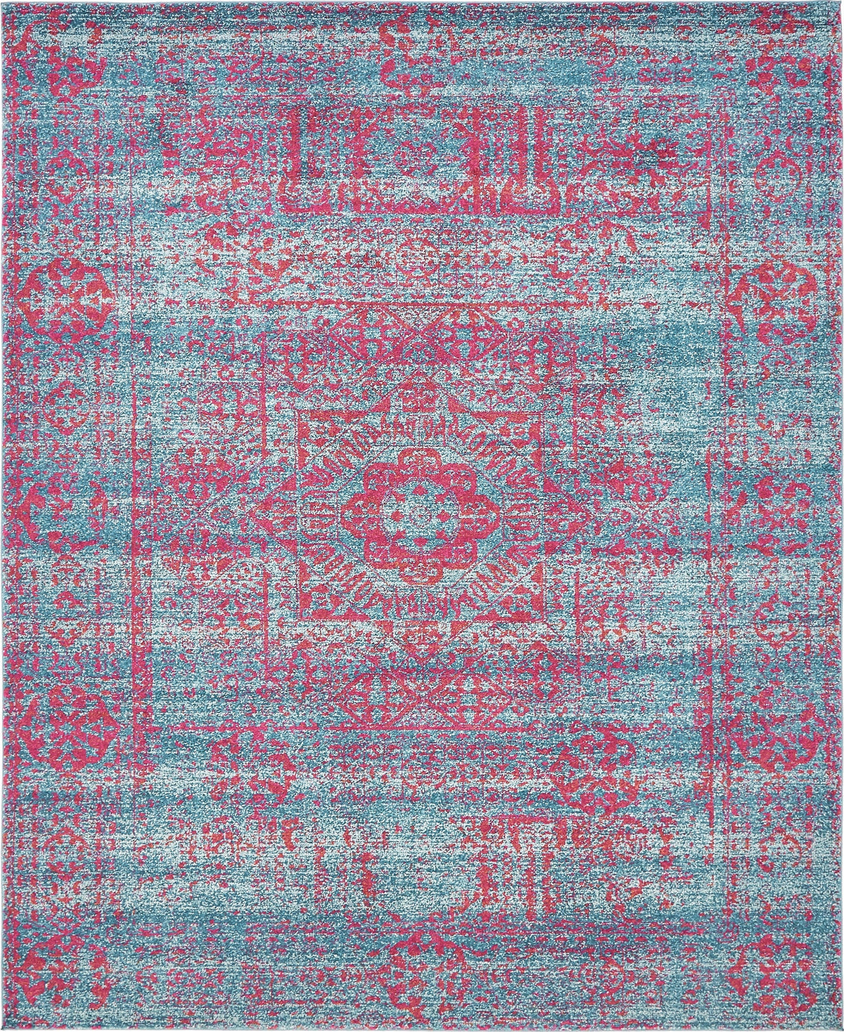 Antique Tapestry Collection Area Rug -  Chantilly Rectangle Blue  lifestyle 9