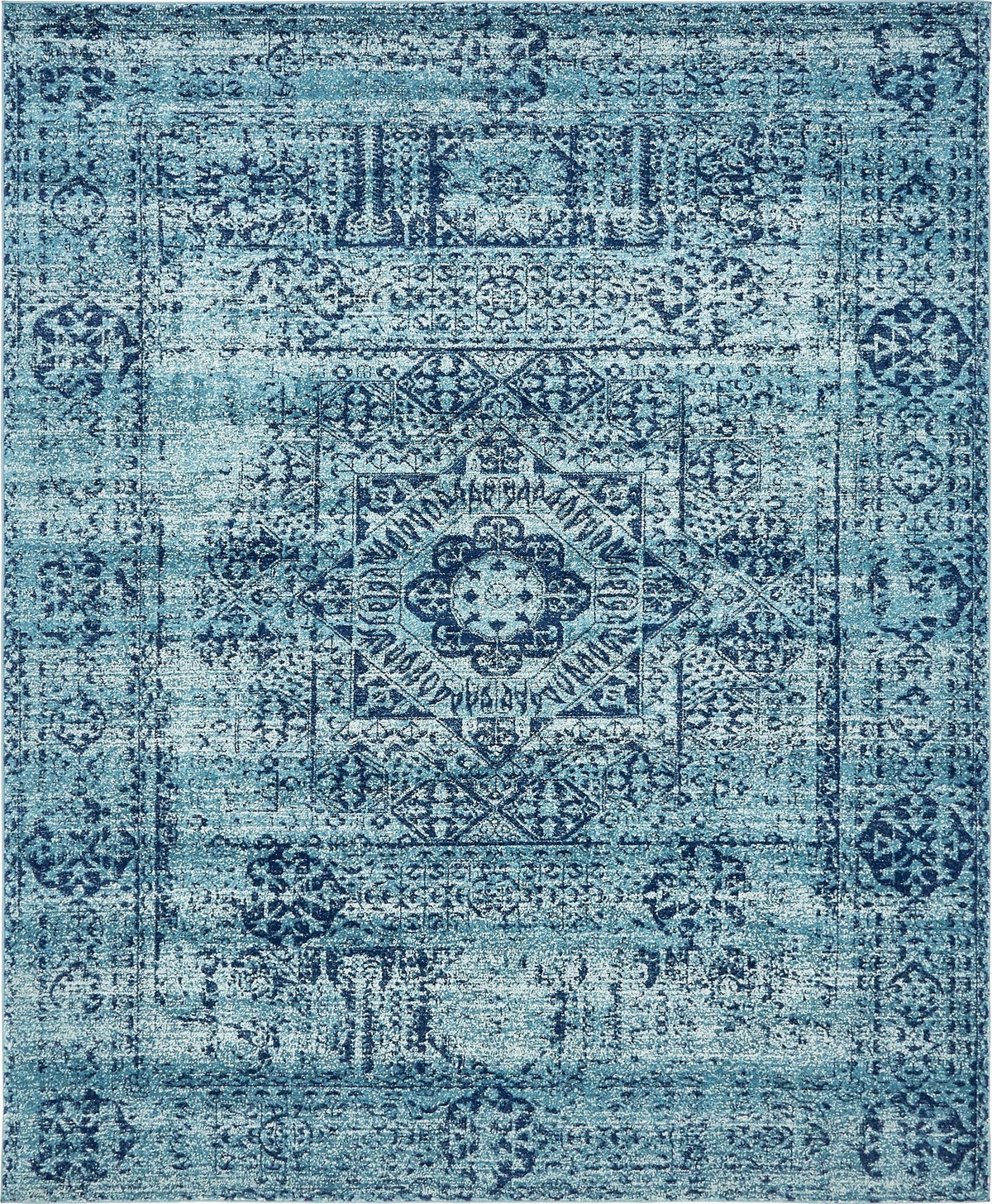 Antique Tapestry Collection Area Rug -  Chantilly Rectangle Turquoise  lifestyle 10