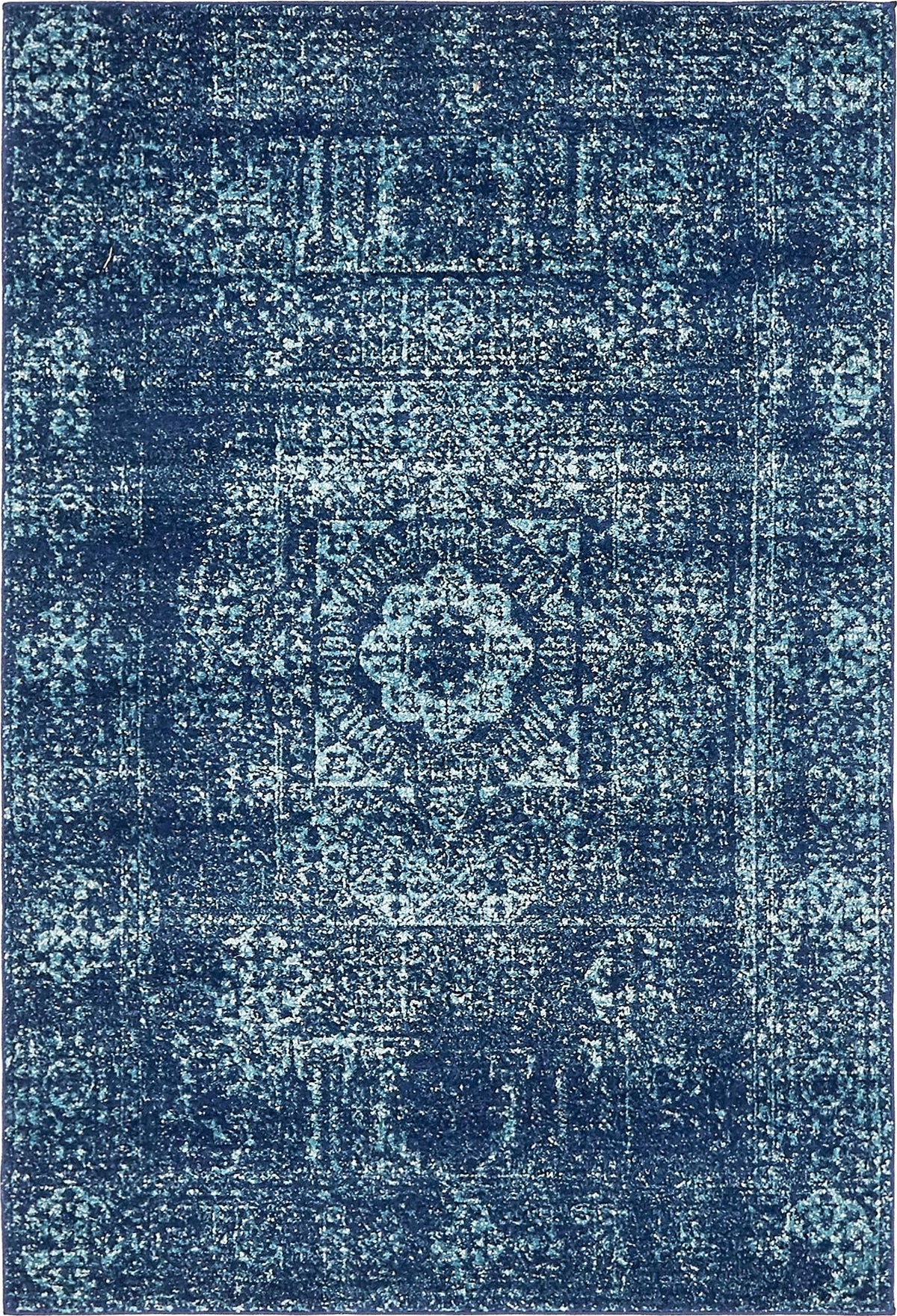 Antique Tapestry Collection Area Rug -  Chantilly Rectangle Navy Blue  lifestyle 3
