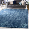 Antique Tapestry Collection Area Rug -  Chantilly Square Navy Blue  lifestyle 64