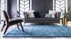 Antique Tapestry Collection Area Rug -  Chantilly Square Navy Blue  lifestyle 83