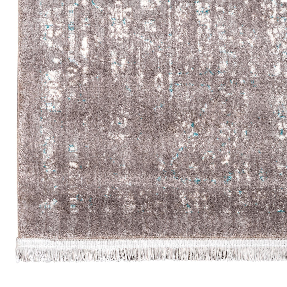 Rustic Charm Revival Collection Area Rug -  Countryside Square Light Gray  lifestyle 48
