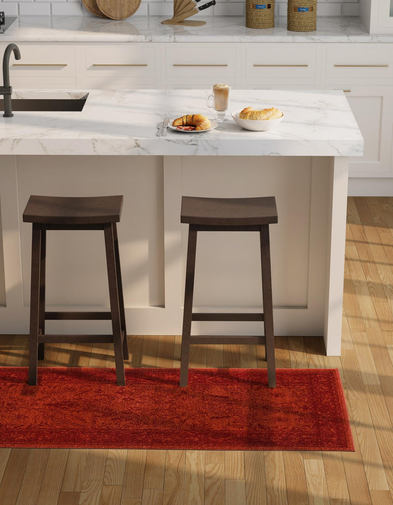 Horizon Collection Area Rug -  Apex (Rust Red) Runner Rust Red  lifestyle 38