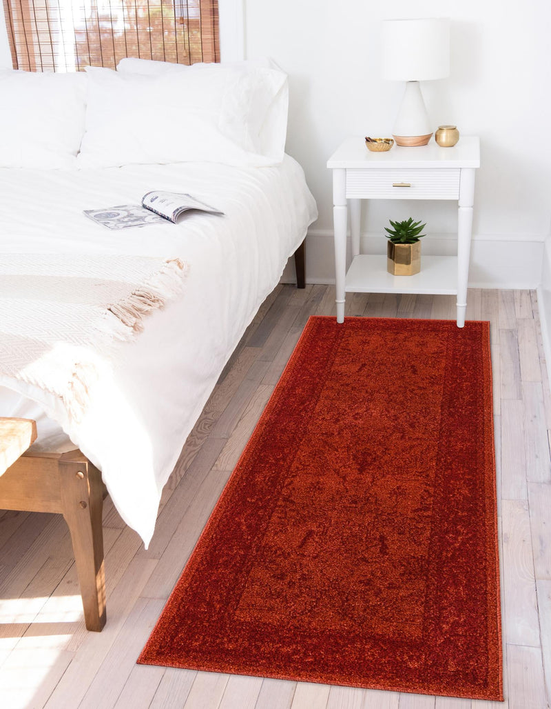 Horizon Collection Area Rug -  Apex (Rust Red) Runner Rust Red  lifestyle 42
