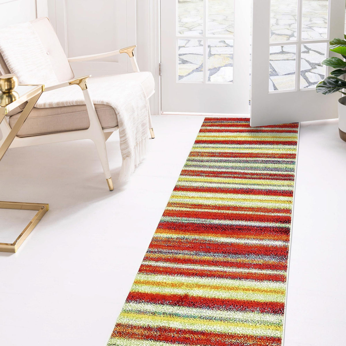 Venetian Elegance Collection Area Rug -  Caorle Runner Multi  lifestyle 34