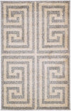 Aegean Labyrinth Collection Area Rug -  Mykonos Rectangle Gray  lifestyle 8