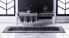 Aegean Labyrinth Collection Area Rug -  Santorini Runner Charcoal  lifestyle 57
