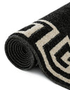 Aegean Labyrinth Collection Area Rug -  Santorini Runner Charcoal  lifestyle 93