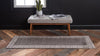 Aegean Labyrinth Collection Area Rug -  Santorini Runner Gray  lifestyle 141