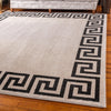Aegean Labyrinth Collection Area Rug -  Santorini Square Beige and Gray  lifestyle 108
