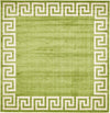 Aegean Labyrinth Collection Area Rug -  Santorini Square Light Green  lifestyle 40