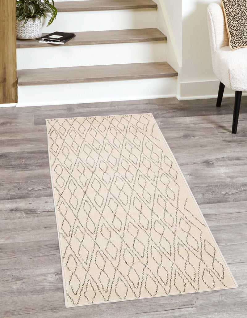 Marrakesh Sands Collection Area Rug -  Fez Runner Ivory  lifestyle 32
