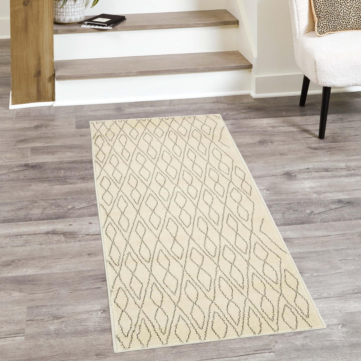 Marrakesh Sands Collection Area Rug -  Fez Runner Ivory  lifestyle 68