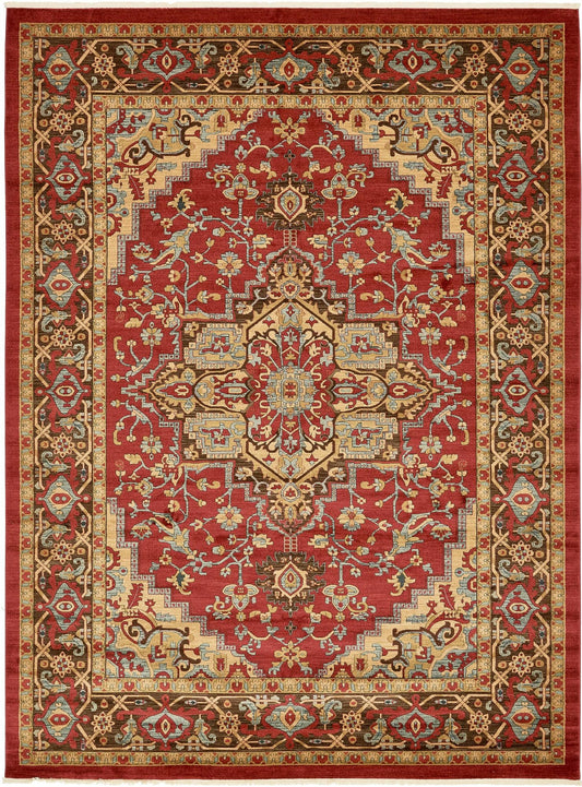 Persian Elegance Collection Area Rug -  Khorasan Rectangle Red  lifestyle 2