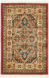 Persian Elegance Collection Area Rug -  Fars Rectangle Navy Blue  lifestyle 3