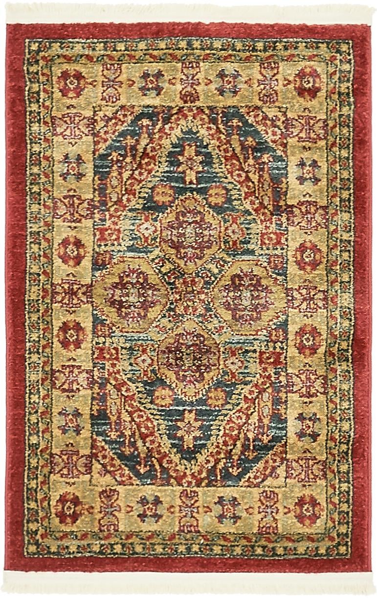 Persian Elegance Collection Area Rug -  Fars Rectangle Navy Blue  lifestyle 3