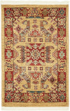 Persian Elegance Collection Area Rug -  Arak Rectangle Beige  lifestyle 2
