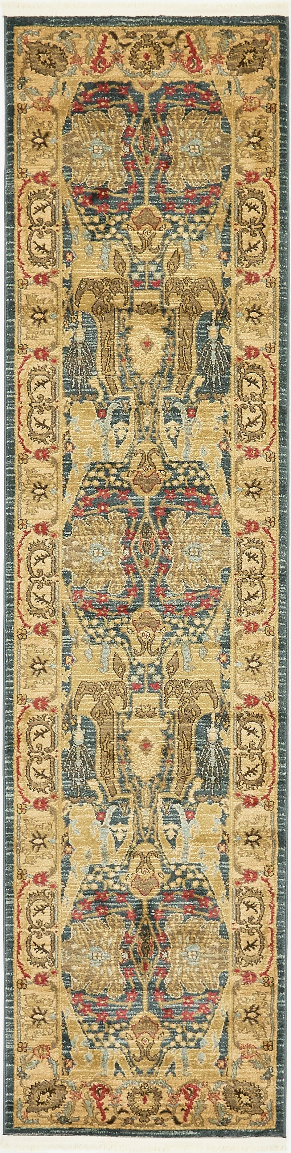 Persian Elegance Collection Area Rug -  Khorramabad Runner Navy Blue  lifestyle 7