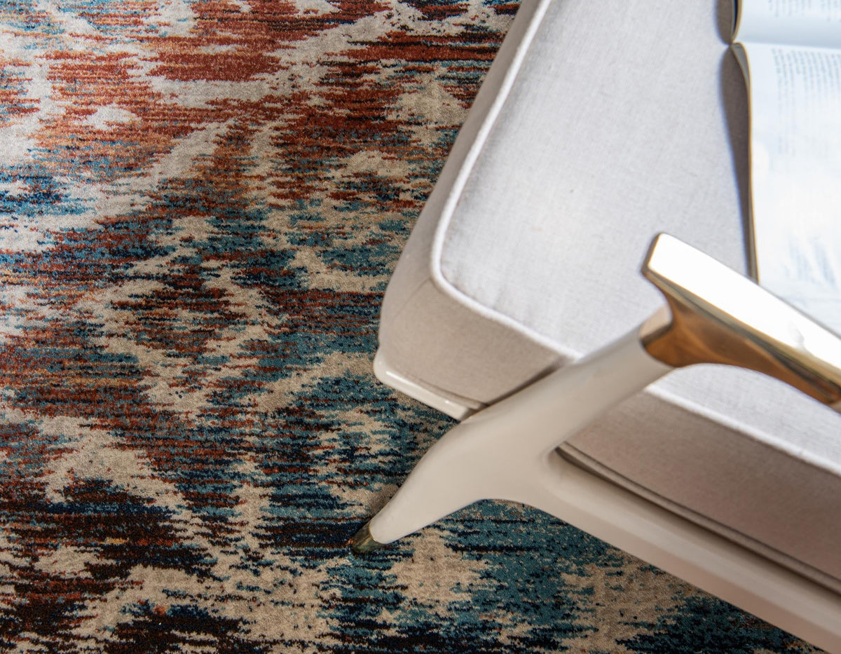 Celestial Haven Collection Area Rug -  Orion Rectangle Blue  lifestyle 6