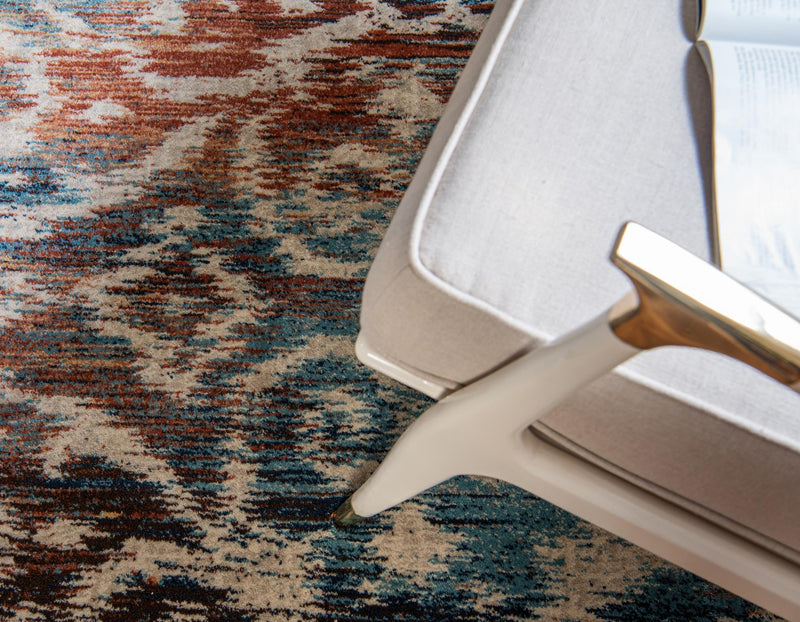 Celestial Haven Collection Area Rug -  Orion Rectangle Blue  lifestyle 6