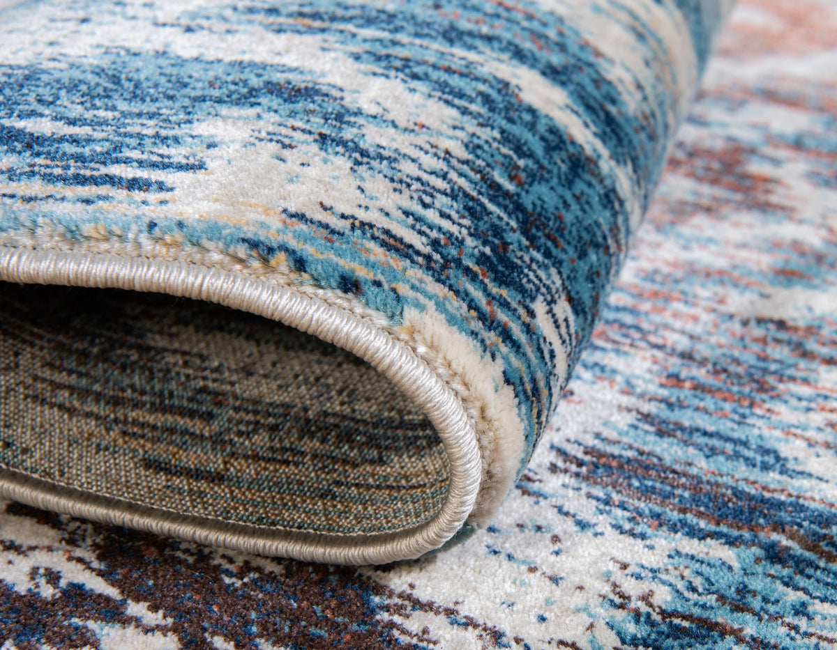 Celestial Haven Collection Area Rug -  Orion Rectangle Blue  lifestyle 7