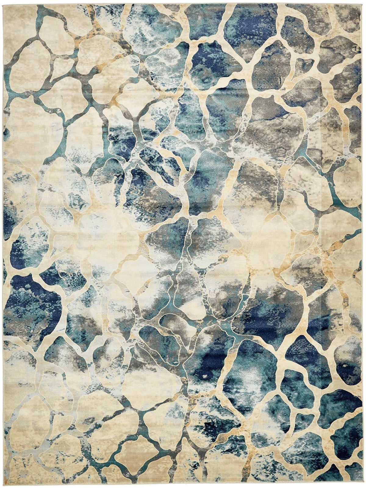 Celestial Haven Collection Area Rug -  Galaxy Rectangle Navy Blue Main