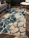 Celestial Haven Collection Area Rug -  Galaxy Rectangle Navy Blue  lifestyle 3