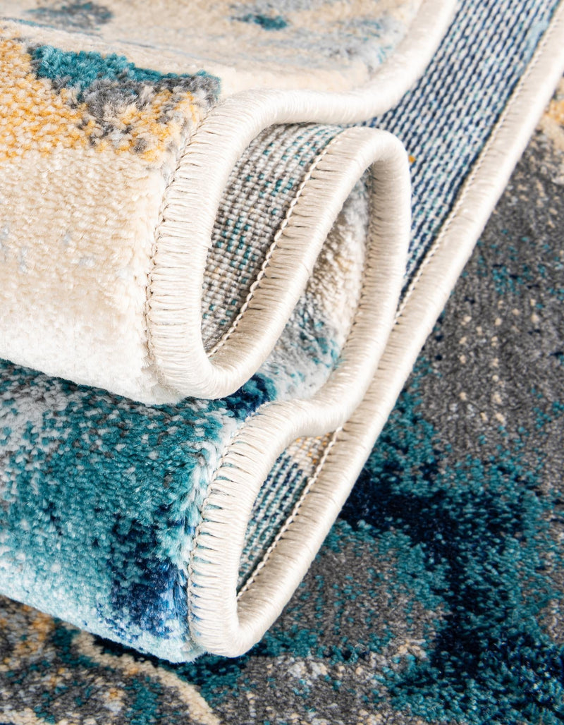 Celestial Haven Collection Area Rug -  Galaxy Rectangle Navy Blue  lifestyle 23