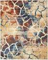 Celestial Haven Collection Area Rug -  Galaxy Rectangle Brick Red  lifestyle 2