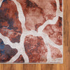 Celestial Haven Collection Area Rug -  Galaxy Rectangle Brick Red  lifestyle 18