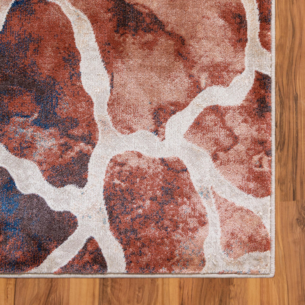 Celestial Haven Collection Area Rug -  Galaxy Rectangle Brick Red  lifestyle 18