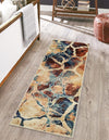 Celestial Haven Collection Area Rug -  Galaxy Runner Brick Red  lifestyle 41