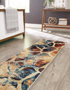 Celestial Haven Collection Area Rug -  Galaxy Runner Brick Red  lifestyle 50