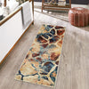 Celestial Haven Collection Area Rug -  Galaxy Runner Brick Red  lifestyle 154