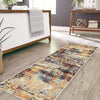 Celestial Haven Collection Area Rug -  Comet Runner Brick Red  lifestyle 81