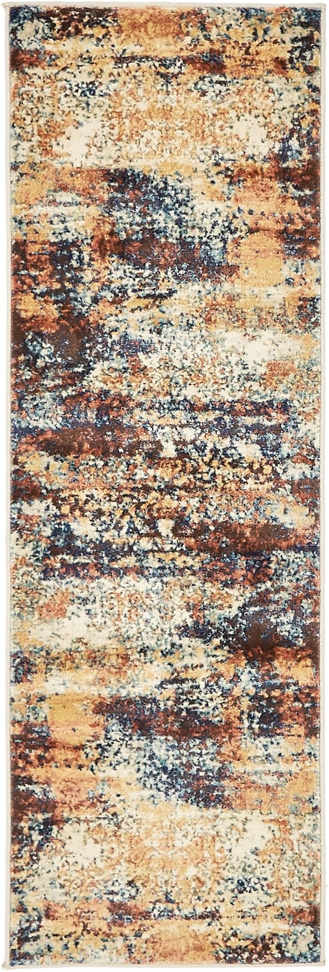 Celestial Haven Collection Area Rug -  Comet Runner Brick Red  lifestyle 30