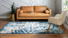 Celestial Haven Collection Area Rug -  Celestia Rectangle Navy Blue  lifestyle 4