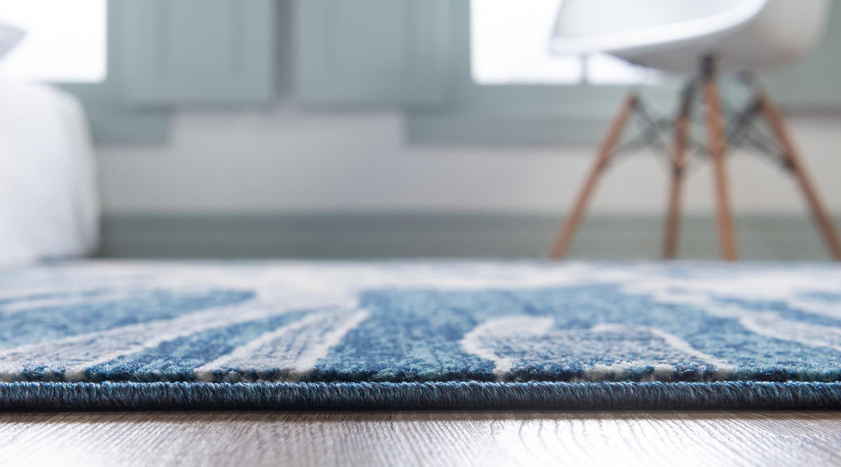 Celestial Haven Collection Area Rug -  Serenity Runner Navy Blue  lifestyle 5
