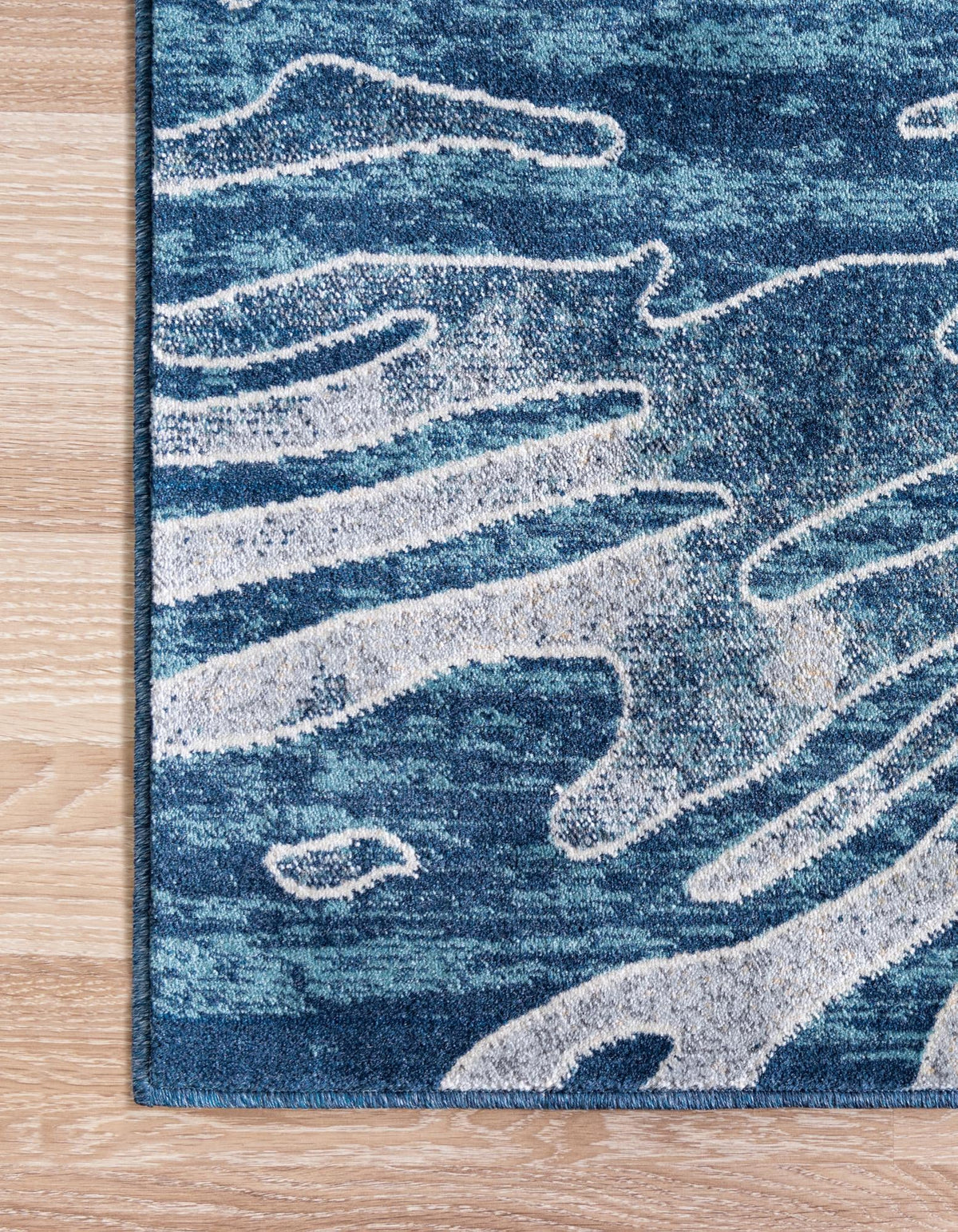 Celestial Haven Collection Area Rug -  Serenity Runner Navy Blue  lifestyle 8