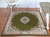 Tabriz Tapestry Collection Area Rug - Azerbaijan (Green) Rectangle Green  lifestyle 5
