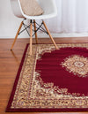 Tabriz Tapestry Collection Area Rug - Azerbaijan (Burgundy) Rectangle Burgundy  lifestyle 4