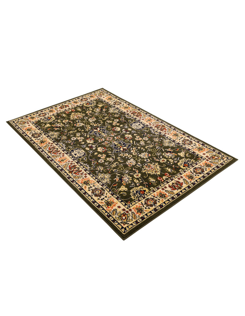 Isfahan Elegance Collection Area Rug - Naghsh-e Jahan (Green) Rectangle Green  lifestyle 20