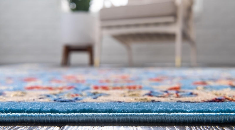 Tabriz Tapestry Collection Area Rug - Sahand (Blue) Rectangle Blue  lifestyle 15