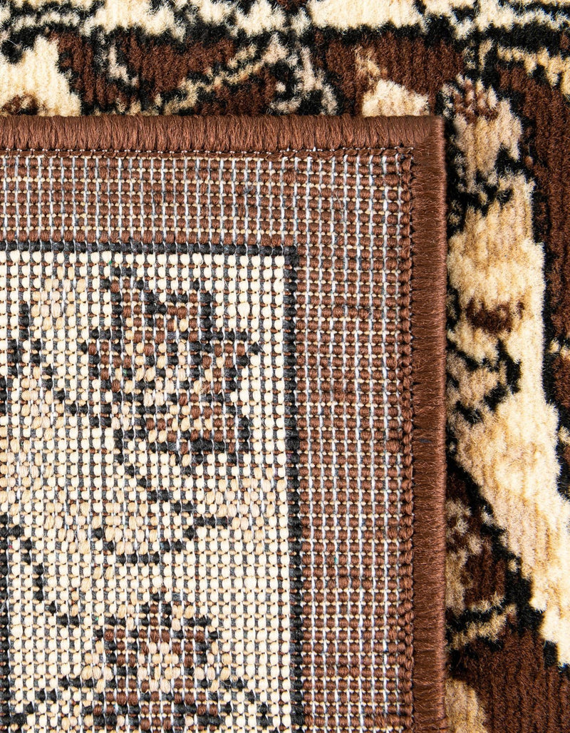Tabriz Tapestry Collection Area Rug - Sahand (Brown) Rectangle Brown  lifestyle 12