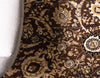 Tabriz Tapestry Collection Area Rug - Sahand (Brown) Round Brown  lifestyle 27