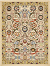 Tabriz Tapestry Collection Area Rug - Sahand (Cream) Rectangle Cream Main