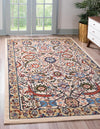 Tabriz Tapestry Collection Area Rug - Sahand (Cream) Rectangle Cream  lifestyle 2