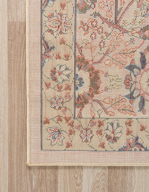 Tabriz Tapestry Collection Area Rug - Sahand (Cream) Rectangle Cream  lifestyle 9