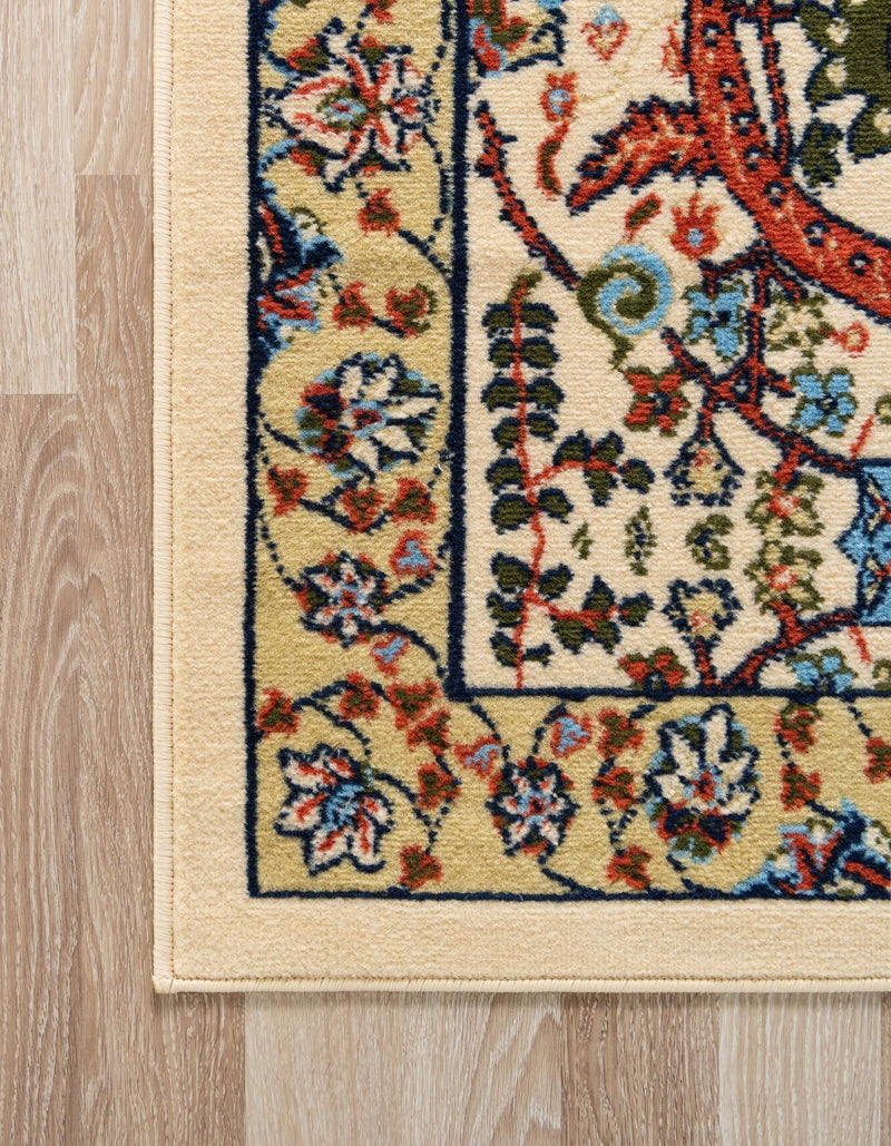 Tabriz Tapestry Collection Area Rug - Sahand (Cream) Rectangle Cream  lifestyle 13