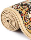 Tabriz Tapestry Collection Area Rug - Sahand (Cream) Round Cream  lifestyle 29